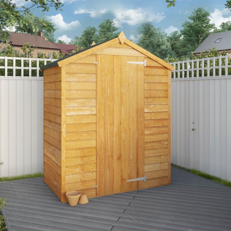 Mercia Overlap Apex Shed X Windowless One Garden