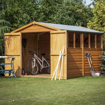 Shire Overlap Garden Shed 10x6 with Double Doors image
