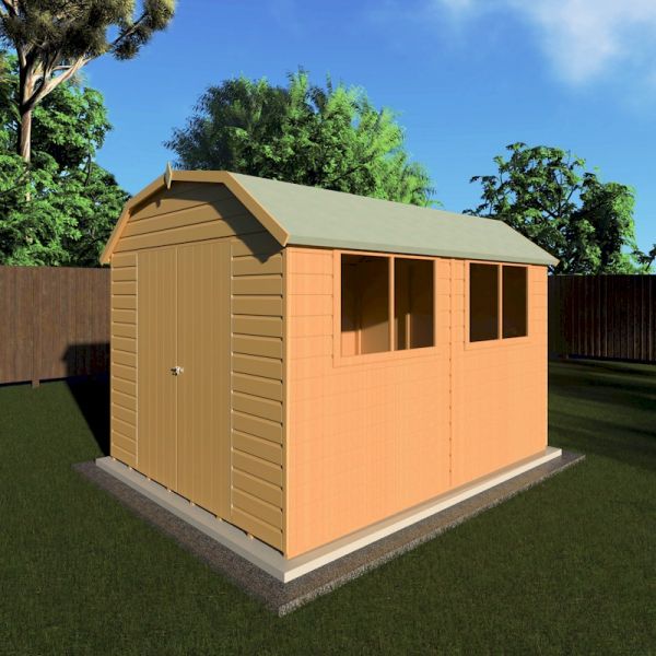 Shire Barn Shed 10x8 with Double Doors