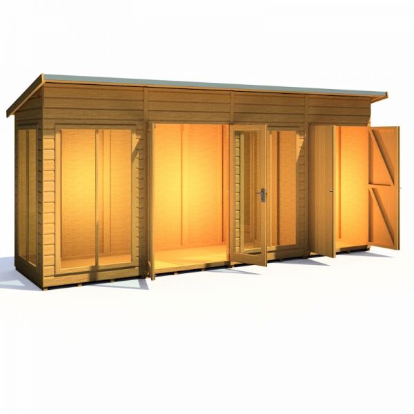 Shire Lela Summerhouse 16x4 including Storage