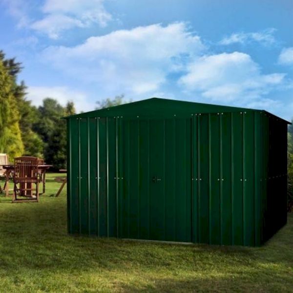 Lotus Apex 10x8 Heritage Green Metal shed