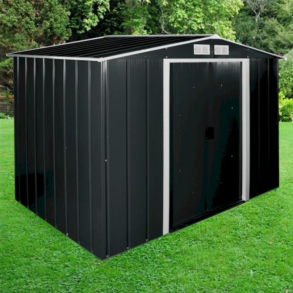 Sapphire Apex 8x6 Anthracite Metal shed