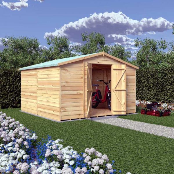 Shire Value Overlap Garden Shed 10x10 No Windows