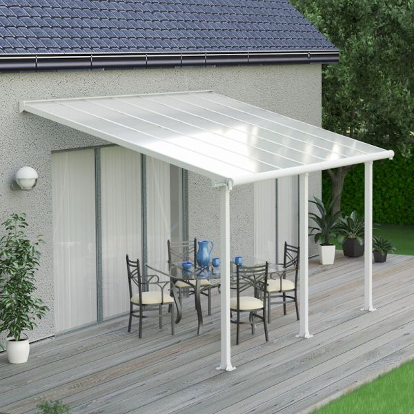 Palram - Canopia Olympia Patio Cover 3m x 4.25m White Clear