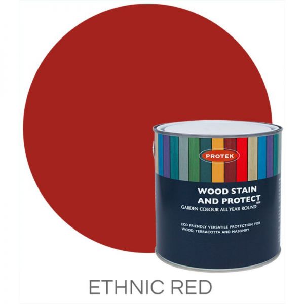 Protek Wood Stain & Protector - Ethnic Red 1 Litre-59209 