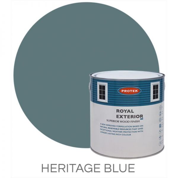 Protek Royal Exterior Wood Stain - Heritage Blue 2.5 Litre-59406 