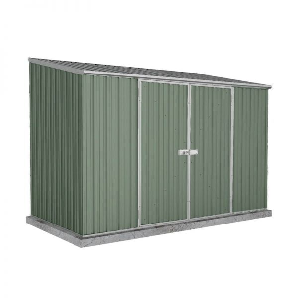 Absco Space Saver Pale Eucalyptus Metal Shed 3.0 x 1.52m