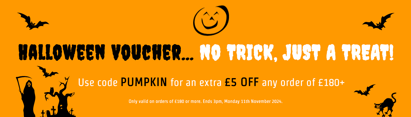 HALLOWEEN VOUCHER - 5 OFF (Spend 180+)