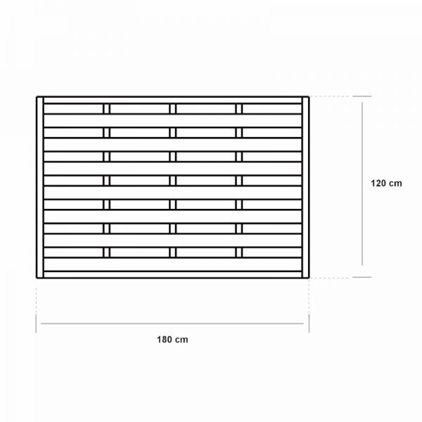 Grange Elite Esprit Square Fence Panel 1.2m