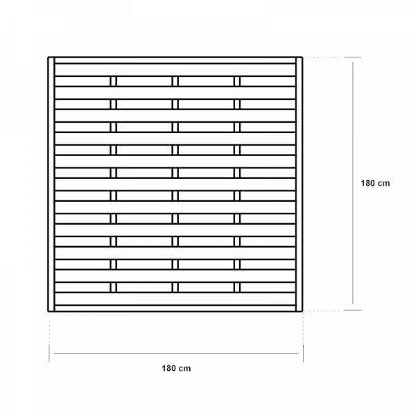 Grange Elite Esprit Square Fence Panel 1.8m