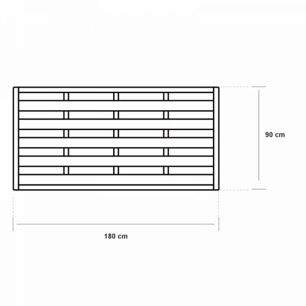 Grange Elite Esprit Square Fence Panel 0.9m