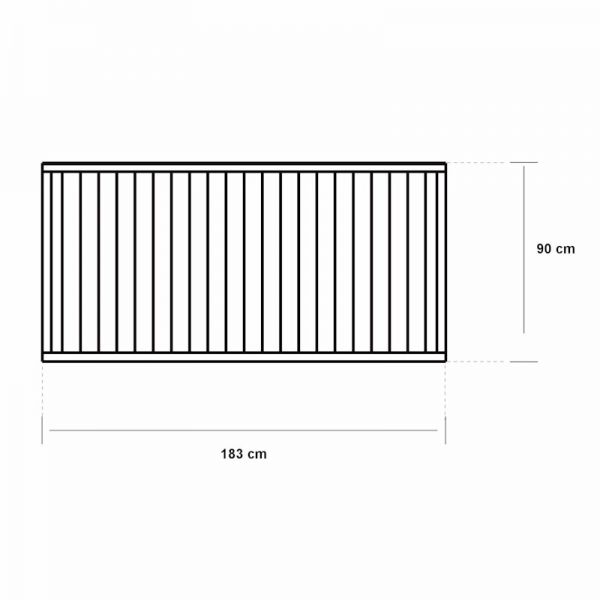 Grange Superior Closeboard Panel 0.9m Green