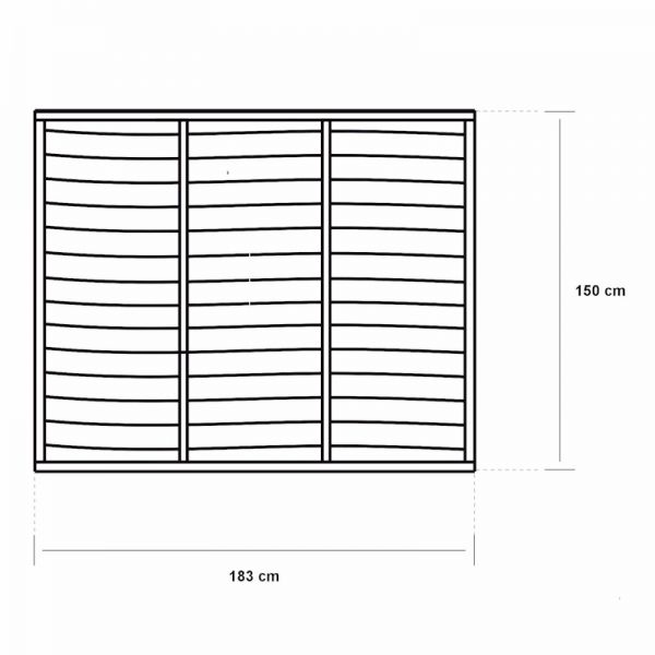 Grange Superior Lap Panel 1.2m Pressure Treated