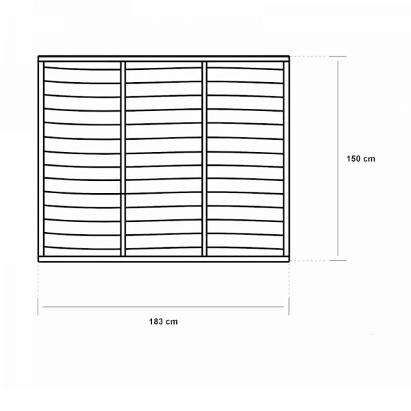 Grange Superior Lap Panel 1.5m Pressure Treated