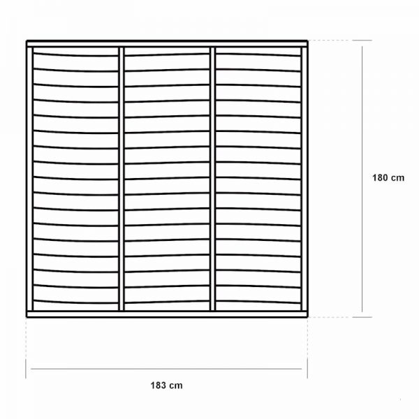 Grange Superior Lap Panel 1.8m Pressure Treated