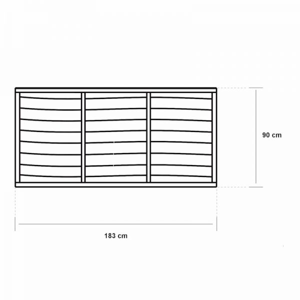 Grange Superior Lap Panel 0.9m Pressure Treated