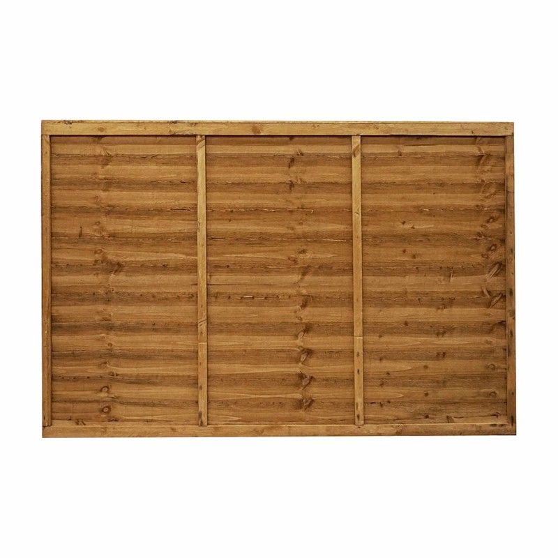 4ft X 6ft Waney Edge Lap Pressure Treated Fence Panel - One Garden