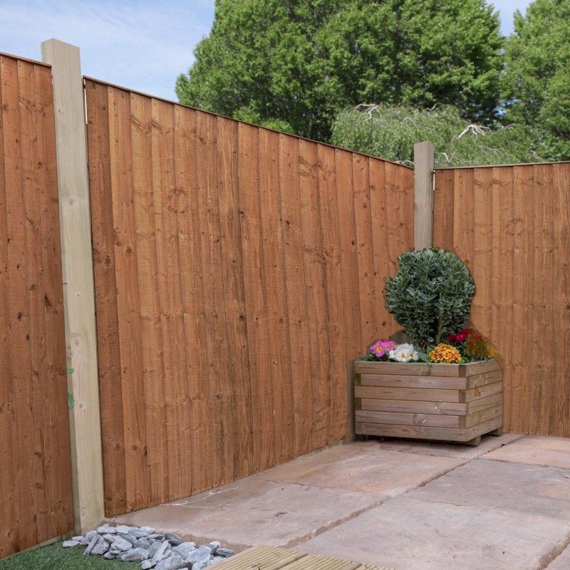 5ft X 6ft Featheredge Pressure Treated Fence Panel - One Garden