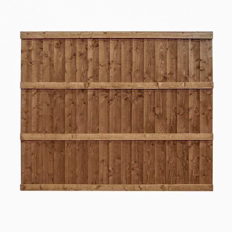 5ft x 6ft Featheredge Pressure Treated Fence Panel - One Garden