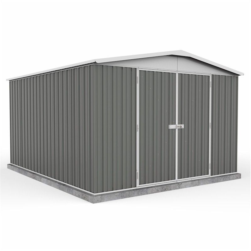 Absco Regent Woodland Grey Metal Shed 3.0m x 3.66m - One Garden