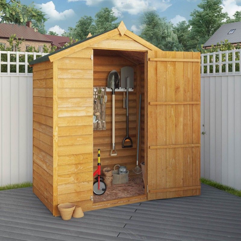 Mercia Overlap Apex Shed 3x5 - Windowless - One Garden