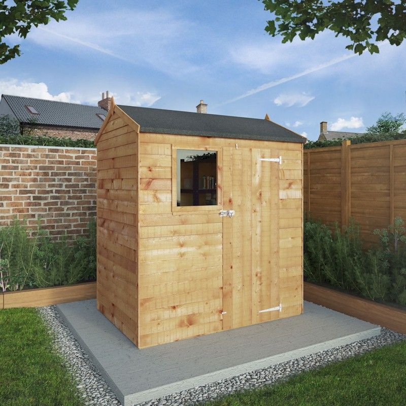 Mercia Overlap Reverse Apex Shed 6x4 - One Garden