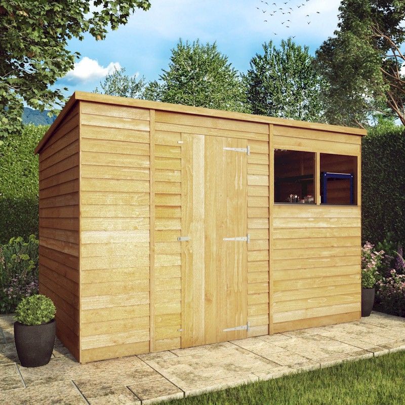 Mercia Value Overlap Pent Shed 10x6 - One Garden