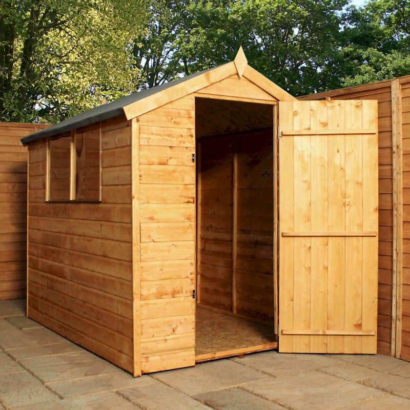 Mercia Classic Pressure Treated Shiplap Apex Shed 6x4 - One Garden