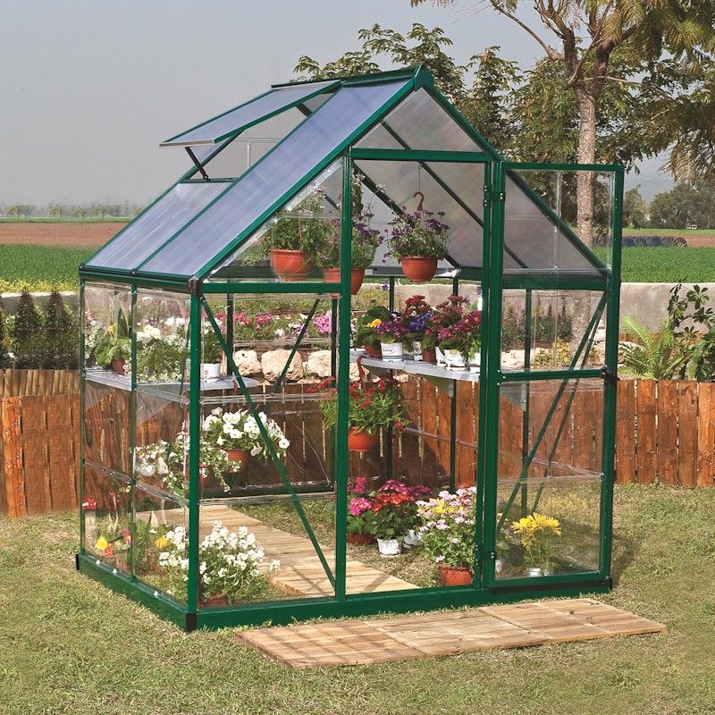 Palram - Canopia Hybrid 6x4 Greenhouse - Green - One Garden