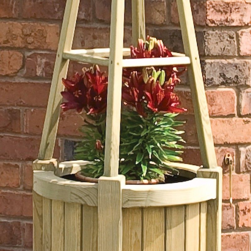 Rowlinson Marberry Obelisk Planter - One Garden