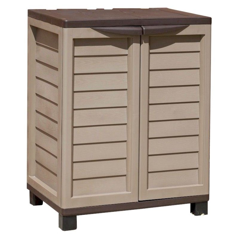 Rowlinson Plastic Utility Cabinet Mocha - One Garden