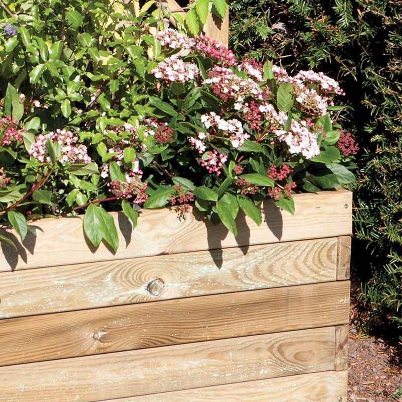 Rowlinson Rectangular Planter & Lattice - One Garden