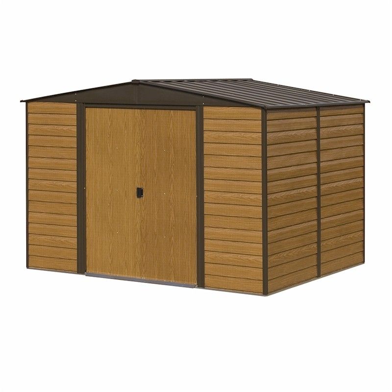 Rowlinson Woodvale Metal Apex Shed 10x8 - One Garden