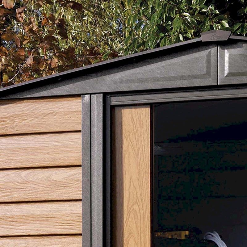 Rowlinson Woodvale Metal Apex Shed 8x6 - One Garden