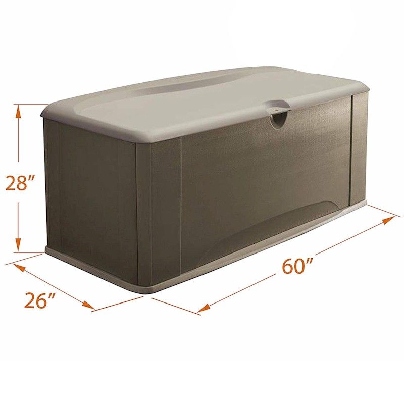 Rubbermaid XL Deck Box Plastic Storage Unit - One Garden