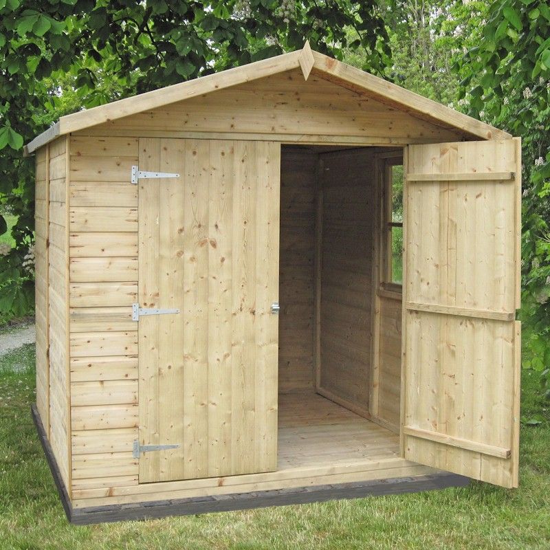 Shire Alderney Pressure Treated Shed 7x7 One Garden