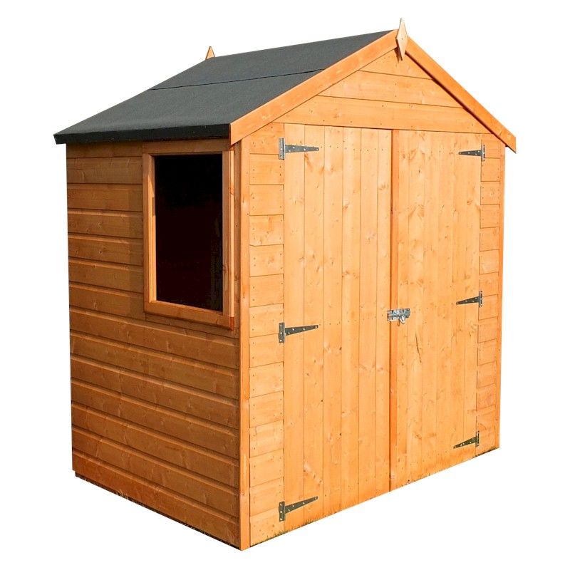 Shire Bute Apex Double Door Shed 4x6 - One Garden