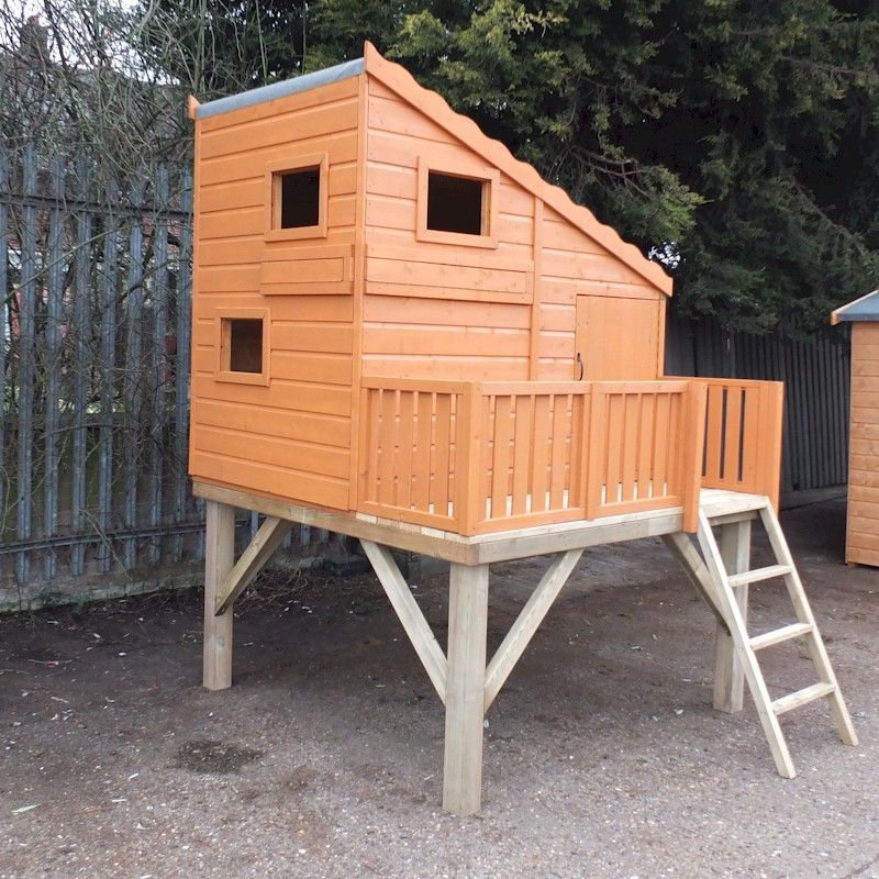 Shire Command Post Playhouse and Platform - One Garden