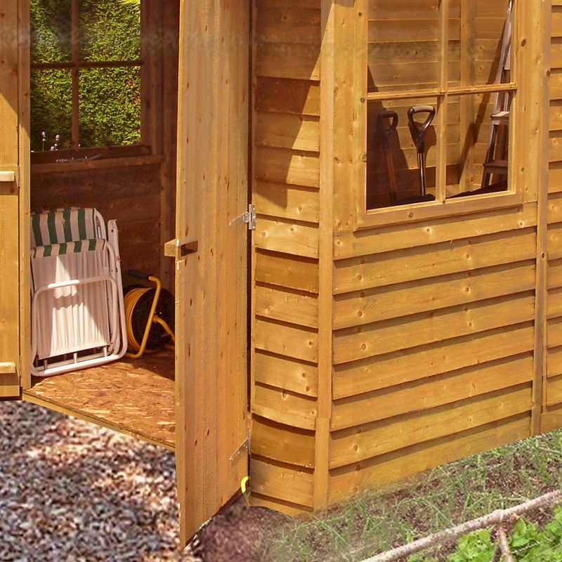 Shire Overlap Garden Shed 10x7 With Double Doors One Garden