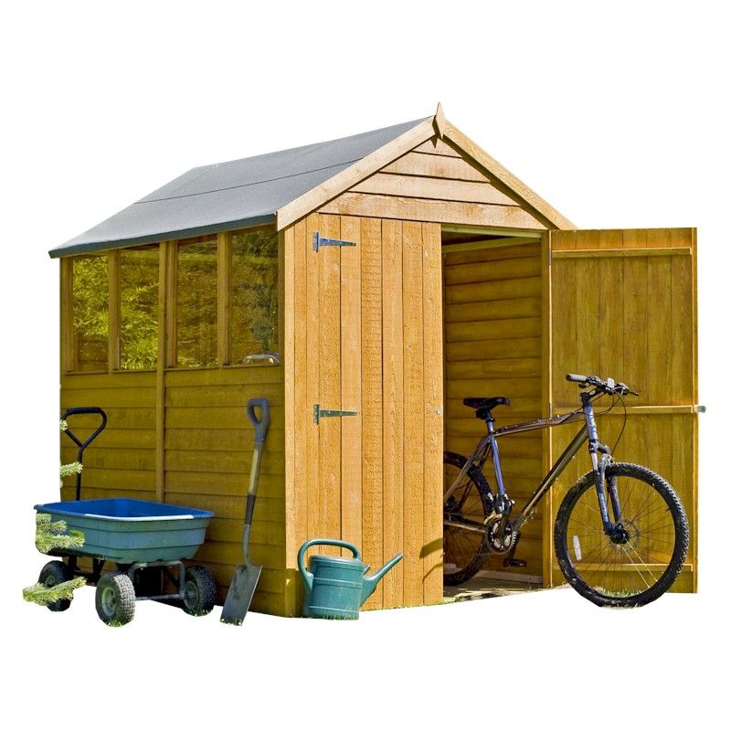 Shire Overlap Garden Shed 7x5 With Double Doors One Garden