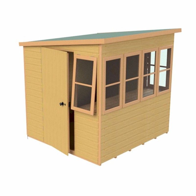 Shire Sun Pent Potting Shed 10x8 - Left Door - One Garden