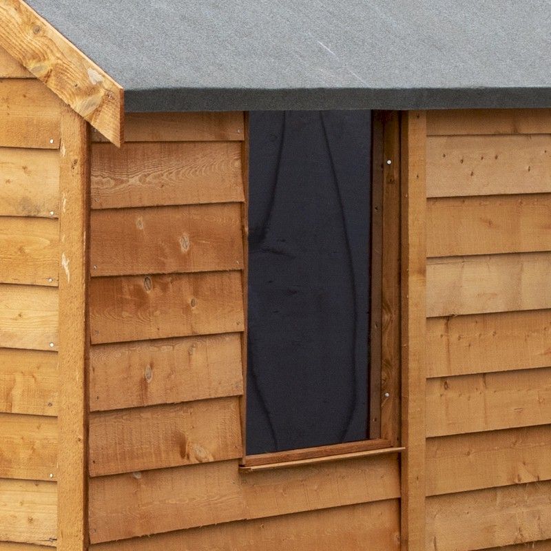 Shire Value Overlap Apex Shed 6x4 With Window - One Garden