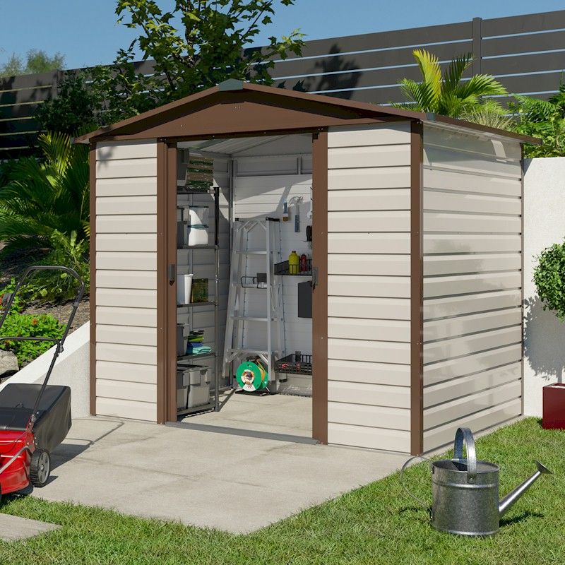 Yardmaster Shiplap 86TBSL Metal Shed 2.26 X 1.86m - One Garden