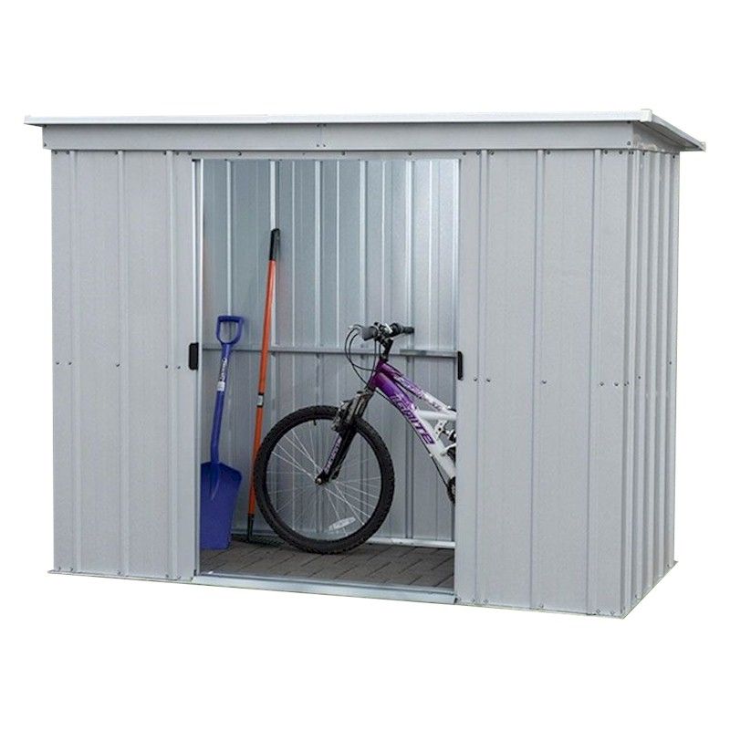 yardmaster store-all 104pz pent metal shed 2.84 x 1.04m