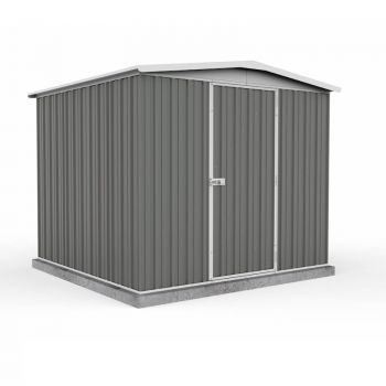 Absco Regent Woodland Grey Metal Shed 2.26m x 2.18m image