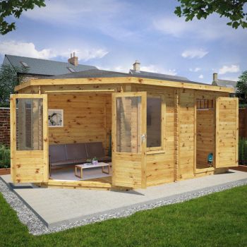 Mercia Corner Lodge Plus 5m x 3m - 44mm - Double Glazed image