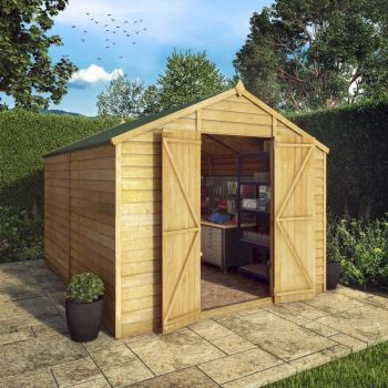 Mercia Overlap Apex Shed 10x8 - Windowless image