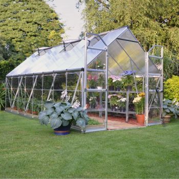 Palram - Canopia Balance 8x16 Extended Greenhouse - Silver image