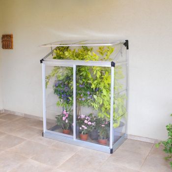 Palram - Canopia Lean To Grow House 4x2 - Silver Clear image