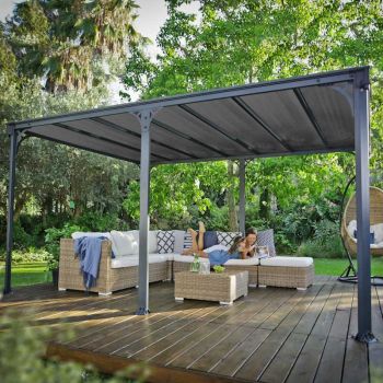 Palram - Canopia Milano 4300 Garden Gazebo Grey image